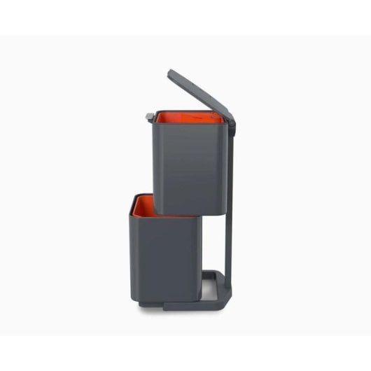 Abfallbehälter Joseph Joseph Totem Compact 40L 2-Kammern Grau Küche