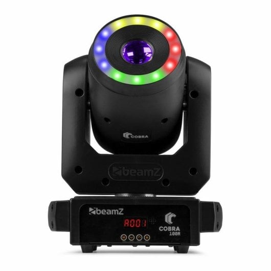 Estroboscópio BeamZ COBRA 100R LED 100W RGBW DMX Preto IP20