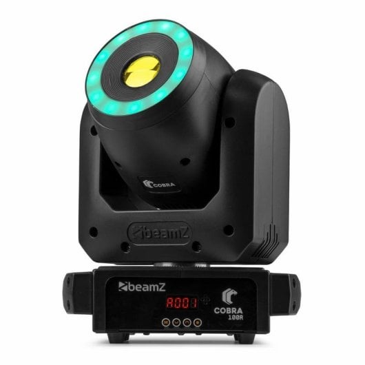 Estroboscópio BeamZ COBRA 100R LED 100W RGBW DMX Preto IP20