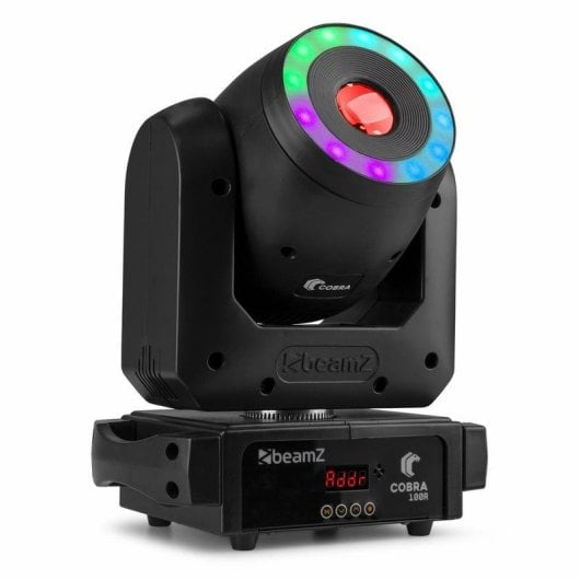 Estroboscópio BeamZ COBRA 100R LED 100W RGBW DMX Preto IP20