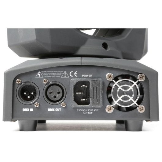 Cabeça Móvel BEAMZ Panther 25 LED 12W 8 Cores DMX Preto