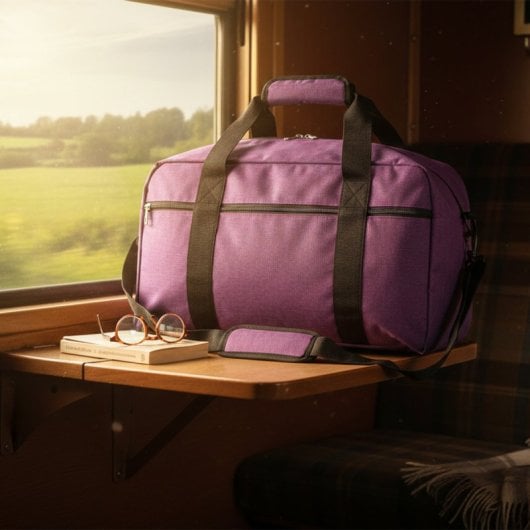 Sac de voyage Benzi Bz5528, 40 × 20 × 25 cm, 55 l, compatible Ryanair et Vueling, polyester imperméable, bandoulière réglable et poche avant, violet