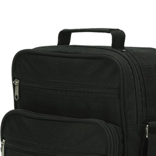 Sac bandoulière unisexe Benzi Bz3325 9L, sac compact à poches multiples, polyester résistant, noir