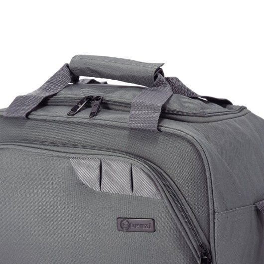 Sac de voyage Benzi Bz5410 20L, compatible Ryanair, 40×20×25 cm, léger et résistant, avec poche pour documents et bandoulière réglable, gris