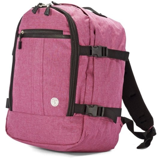 Mochila de viagem Benzi Bz5771, 24L, 40×30×20 cm, compatível com as malas Vueling e Volotea, compacta, leve e resistente, com pega para bagagem, cor-de-rosa.
