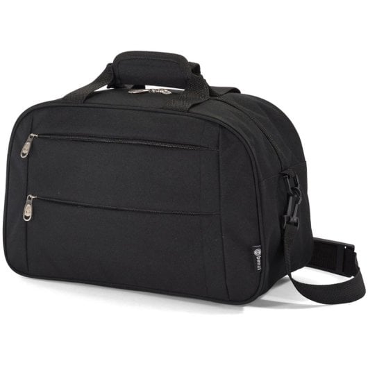 Sac de voyage Benzi Bz5496 20L, compatible avec Ryanair et Vueling, 40 × 25 × 20 cm, 3 compartiments, bandoulière réglable, polyester léger, noir