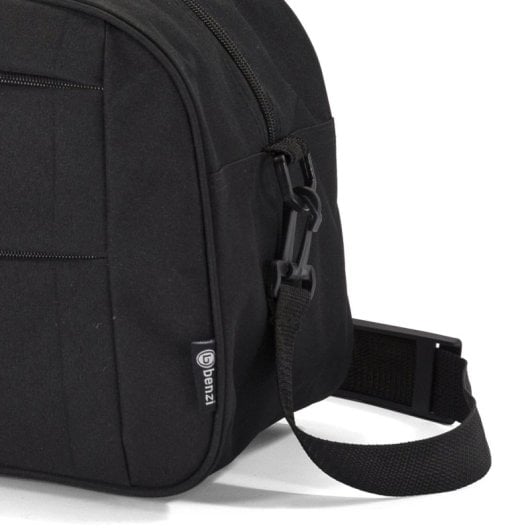 Sac de voyage Benzi Bz5496 20L, compatible avec Ryanair et Vueling, 40 × 25 × 20 cm, 3 compartiments, bandoulière réglable, polyester léger, noir
