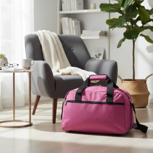 Sac de voyage Benzi Bz5528, 40 × 20 × 25 cm, 55 l, compatible Ryanair et Vueling, polyester imperméable, bandoulière réglable et poche avant, rose