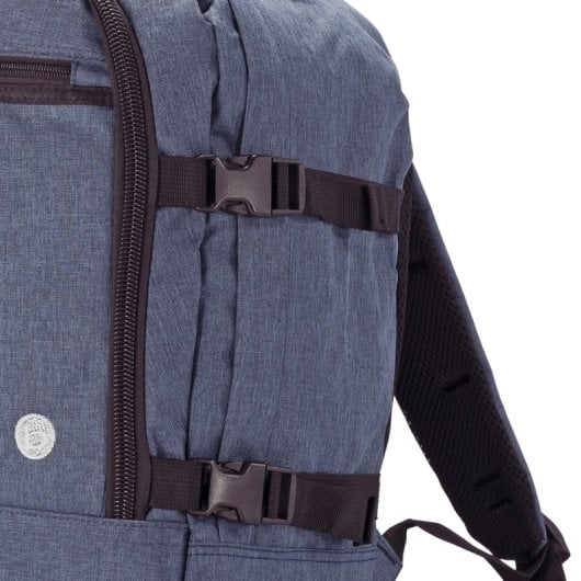 Mochila de viagem Benzi Bz5771, 24L, 40×30×20 cm, compatível com as malas Vueling e Volotea, compacta, leve e resistente, com pega para bagagem, azul escuro.