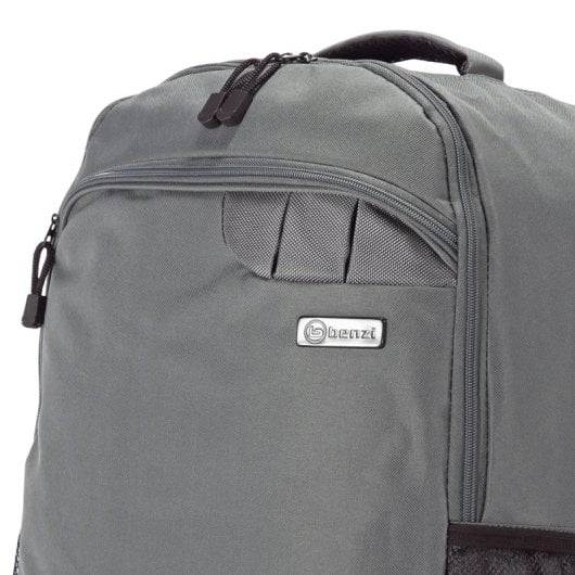 Sac à dos cabine Benzi Bz5646 20 L, 40 × 25 × 20 cm, léger et confortable, avec poches latérales, compatible avec Ryanair et Vueling, gris