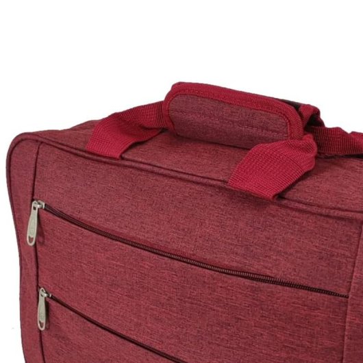 Benzi BZ5496 Bolsa de Viaje 20L, Apta para Ryanair y Vueling, 40×25×20 Cm, 3 Compartimentos, Correa Ajustable, Poliéster