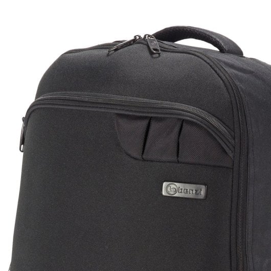 Sac à dos cabine Benzi Bz5646 20 L, 40 × 25 × 20 cm, léger et confortable, avec poches latérales, compatible avec Ryanair et Vueling, noir