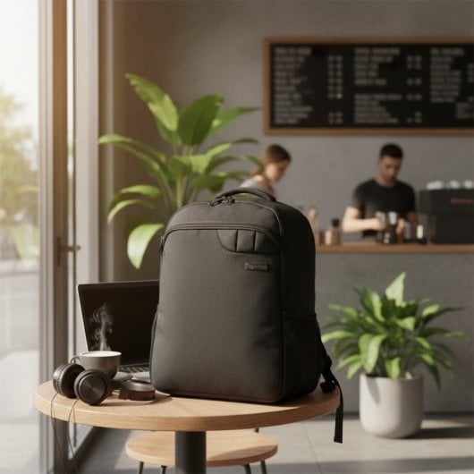 Sac à dos cabine Benzi Bz5646 20 L, 40 × 25 × 20 cm, léger et confortable, avec poches latérales, compatible avec Ryanair et Vueling, noir