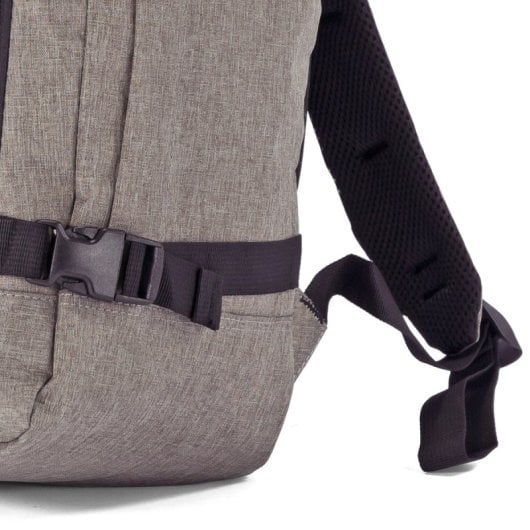 Mochila de viagem Benzi Bz5771, 24 litros, 40×30×20 cm, compatível com malas Vueling e Volotea, compacta, leve e resistente, com pega para bagagem, cinzenta.