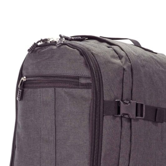 Mochila de viagem Benzi Bz5771, 24L, 40×30×20 cm, compatível com Vueling e Volotea, compacta, leve e resistente, com pega para bagagem, preta.