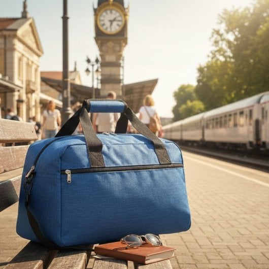 Sac de voyage Benzi Bz5528, 40 × 20 × 25 cm, 55 l, compatible Ryanair et Vueling, polyester imperméable, bandoulière réglable et poche avant, bleu