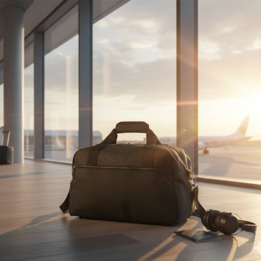 Sac de voyage Benzi Bz5528, 40 × 20 × 25 cm, 55 l, compatible Ryanair et Vueling, polyester résistant à l'eau, bandoulière réglable et poche avant, noir