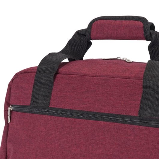Sac de voyage Benzi Bz5528, 40 × 20 × 25 cm, 55 l, compatible Ryanair et Vueling, polyester imperméable, bandoulière réglable et poche avant, rouge