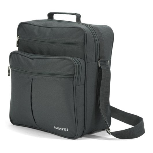 Sac bandoulière unisexe Benzi Bz3325 9L, sac à bandoulière compact avec plusieurs poches, polyester résistant, gris