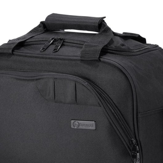 Sac de voyage Benzi Bz5410 20L, compatible Ryanair, 40×20×25 cm, léger et résistant, avec poche pour documents et bandoulière réglable, noir