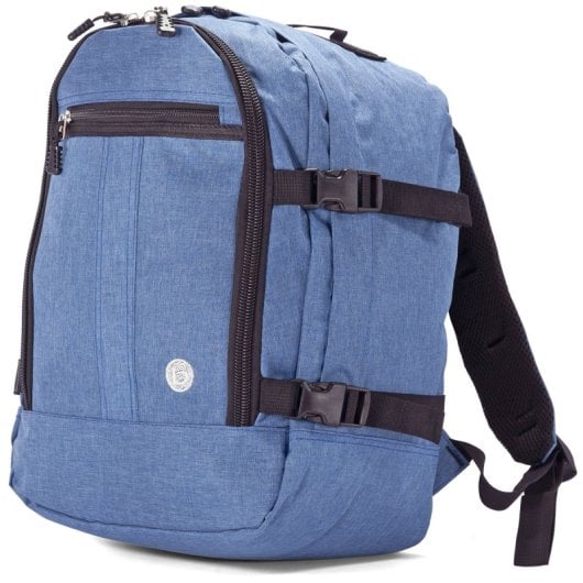 Mochila de viagem Benzi Bz5771, 24L, 40×30×20 cm, compatível com Vueling e Volotea, compacta, leve e resistente, com pega para bagagem, azul claro.
