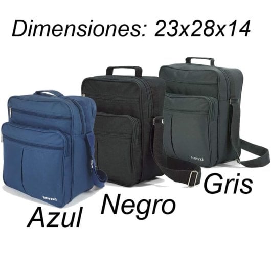 Sac bandoulière unisexe Benzi Bz3325 9L, sac à bandoulière compact avec plusieurs poches, polyester résistant, bleu