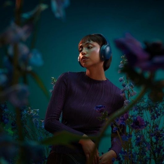 Auriculares Bose Quiet Comfort Headphones inalámbricos e com fio Bluetooth, Circumaural, Azul