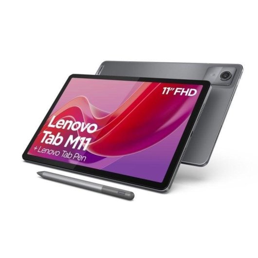 Tablet Lenovo Tab M11 10,9" 128GB WiFi 7040mAh Android 13 Luna Grey con stylus y funda
