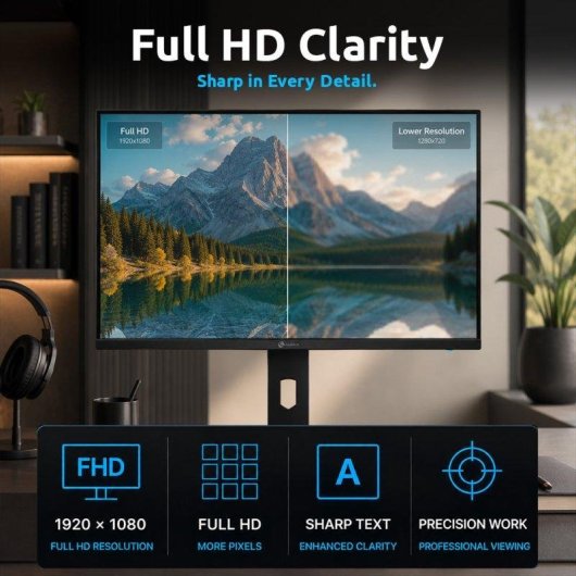 Monitor PC Alurin CoreVision 24" FullHD 144Hz IPS AdaptiveSync Altezza Regolabile