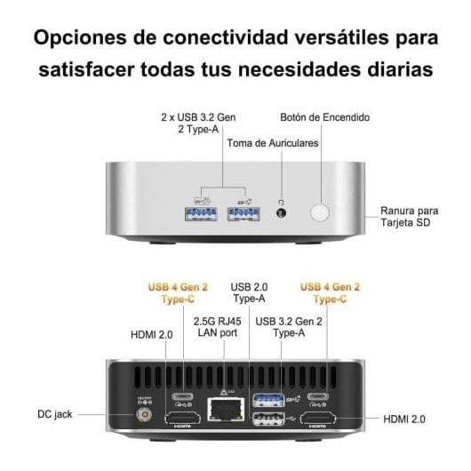 GEEKOM Mini PC A6 Ryzen 7 6800H 32GB RAM 1TB + Win11 Pro