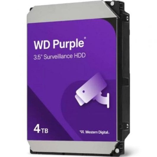 Disco Duro Western Digital Purple WD44PURZ 4TB HDD SATA III 175MB/s Vigilância