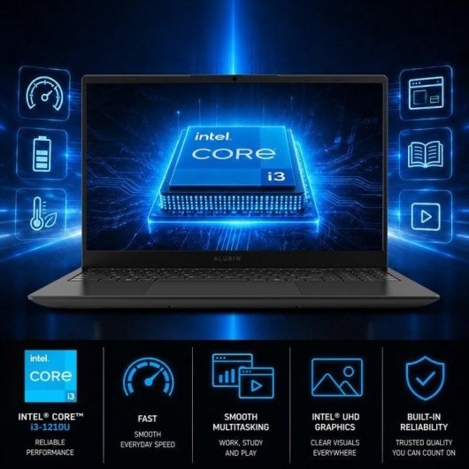 Portatile Alurin Flex Advance 15.6" Intel Core i3-1210U 8GB 512GB SSD UHD Graphics Senza Sistema Operativo