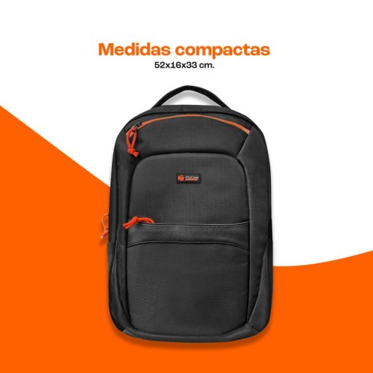 PcCom Essential Nexo Mochila Portátil hasta 17.3" Negra