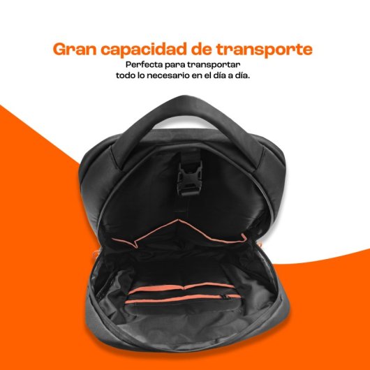 PcCom Essential Nexo Mochila Portátil hasta 17.3" Negra