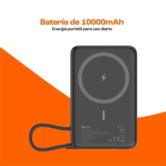 Powerbank Carica Wireless PcCom Essential MagSafe Qi2 10.000mAh 45W con Stand