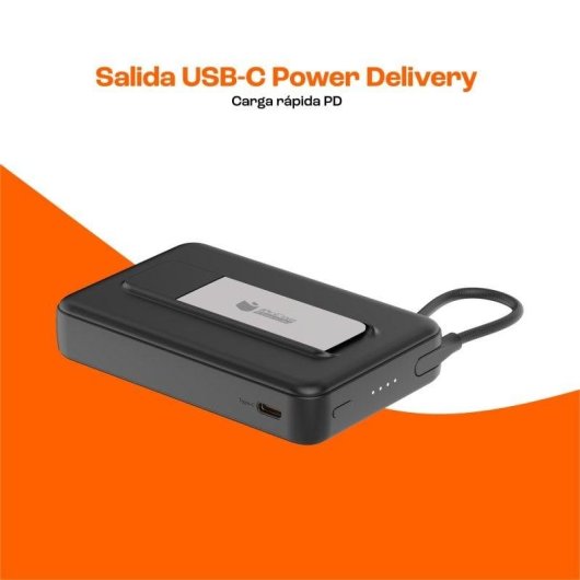 Powerbank Carica Wireless PcCom Essential MagSafe Qi2 10.000mAh 45W con Stand
