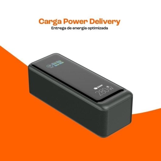 Powerbank PcCom Essential 24.000mAh PD 280W Ricarica Rapida Schermo Digitale Nero