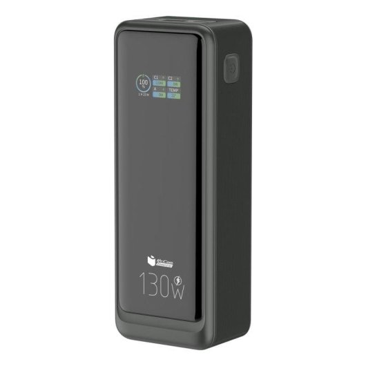 Powerbank 20.000mAh PD 130W Ricarica Rapida Schermo Digitale Nero