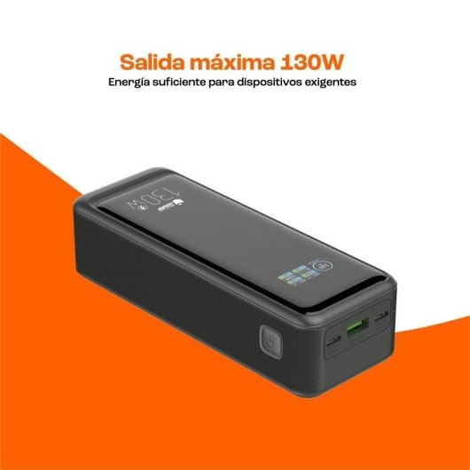 Powerbank 20.000mAh PD 130W Ricarica Rapida Schermo Digitale Nero