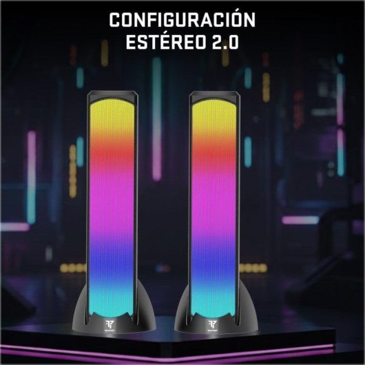 Lautsprecher Tempest M50 Victory RGB 2.0 Bluetooth 10W mit RGB-Beleuchtung