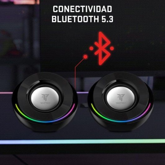 Tempest M10 Hero One RGB 2.0 Altavoces Gaming con Bluetooth Negros