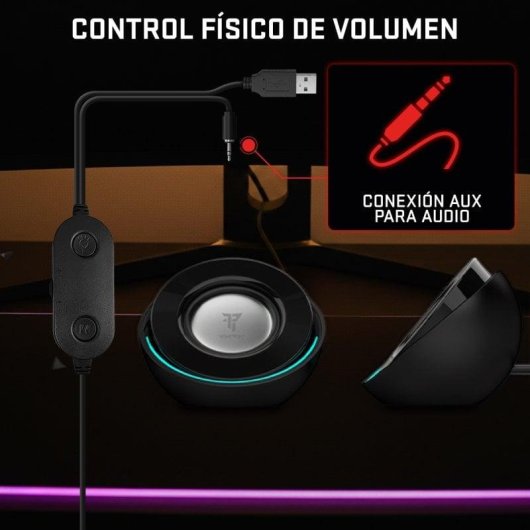 Tempest M10 Hero One RGB 2.0 Altavoces Gaming con Bluetooth Negros