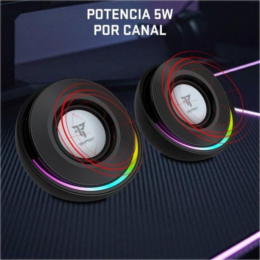 Tempest M10 Hero One RGB 2.0 Altavoces Gaming con Bluetooth Negros
