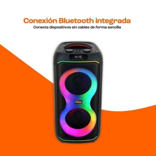 Enceinte PcCom Essential TrueVibe 8 Bluetooth 120W avec double woofer 8" RGB