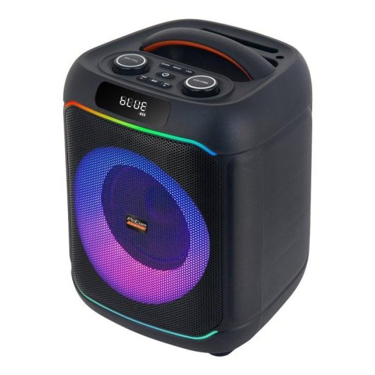Colunas PcCom Essential TrueVibe 6 Bluetooth 80W com woofer 6" e RGB