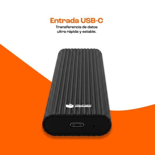 PcCom Essential Carcasa SSD M.2 NVMe USB 3.2 Gen2 Negra (con adaptador USB-A)