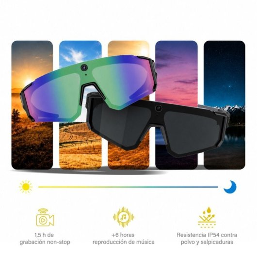 Owlotech Vision Sport AI Gafas Deportivas 32MP Llamadas, Música, Captura Imágenes y Vídeo, Traducción Multicolor