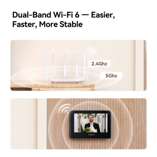 Olho Mágico Digital WiFi Imou VD1-5M0S Tela 4,3” 125°