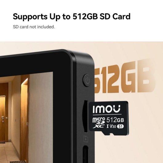 Olho Mágico Digital WiFi Imou VD1-5M0S Tela 4,3” 125°