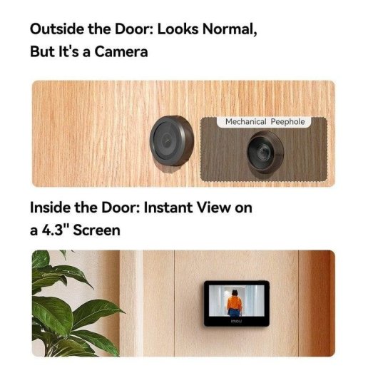 Mirilla Digital WiFi Imou VD1-5M0S Pantalla 4.3" 125°